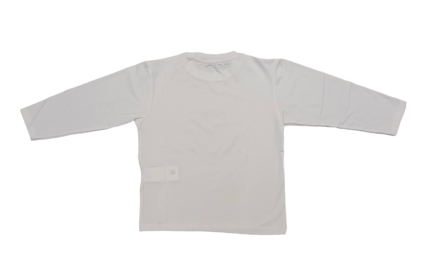 MANUEL RITZ T-shirt manica lunga bianco-bluette