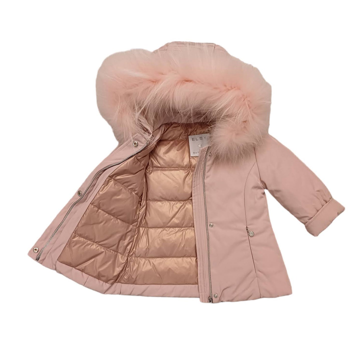 ELSY Girl Powder Pink Hooded Jacket