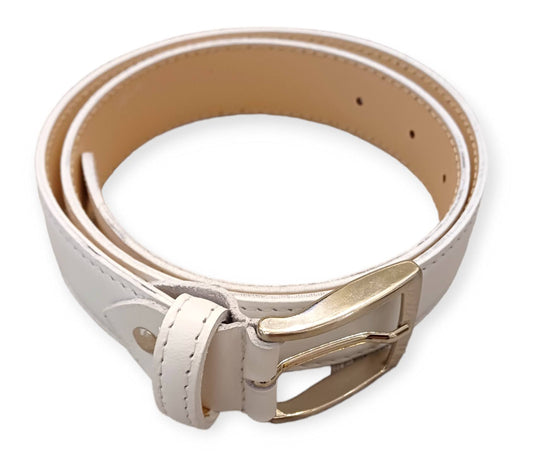 COLORICHIARI White Leather Belt