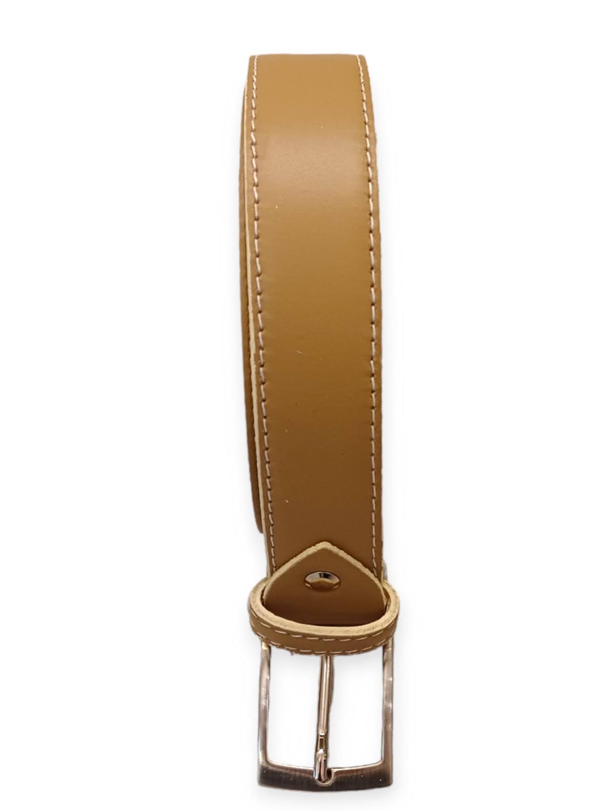 COLORICHIARI Hazelnut leather belt