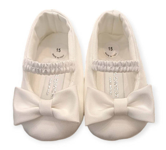 COLORICHIARI Shoe with cream bow