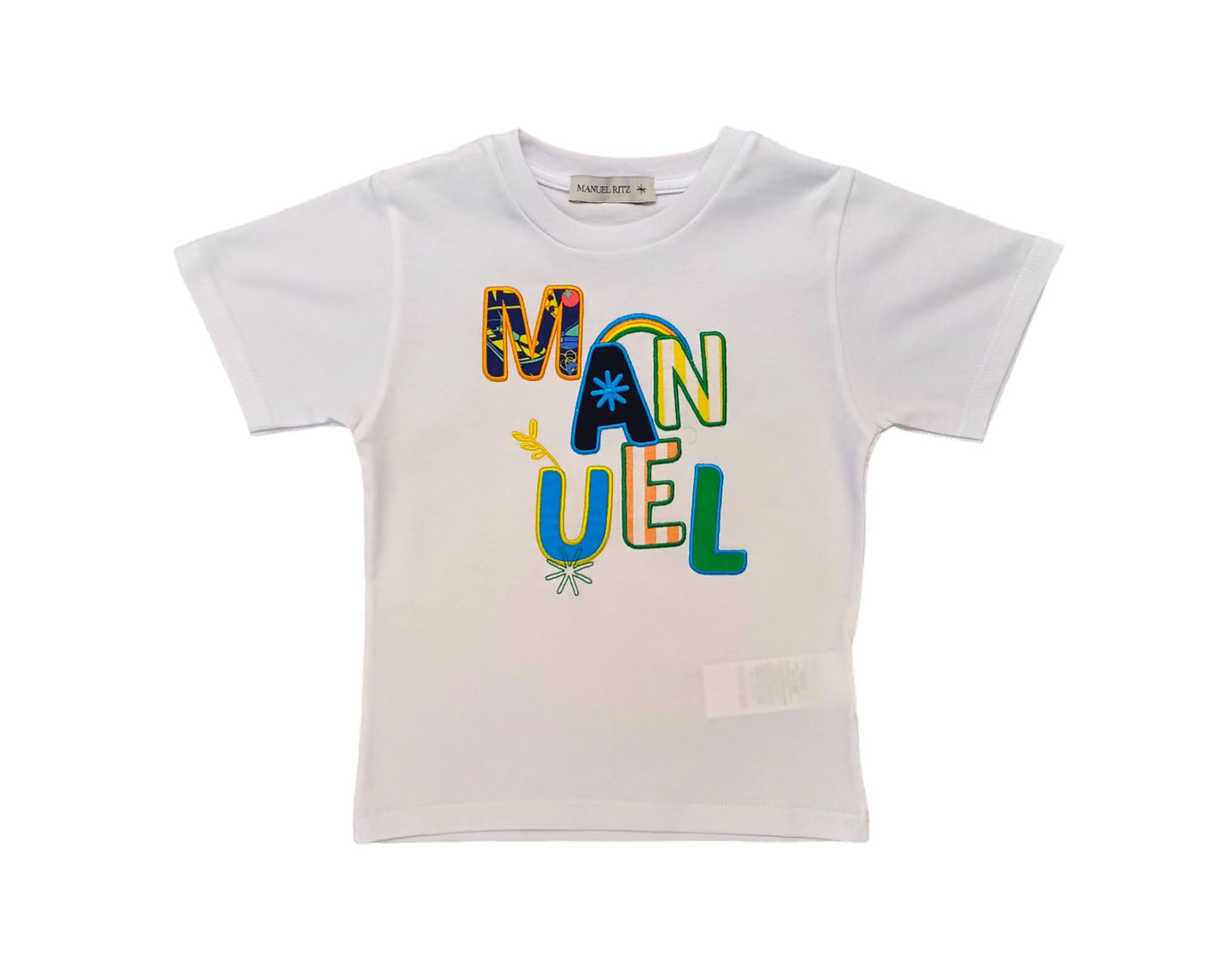 MANUEL RITZ T-Shirt Boy Cotone Bianco