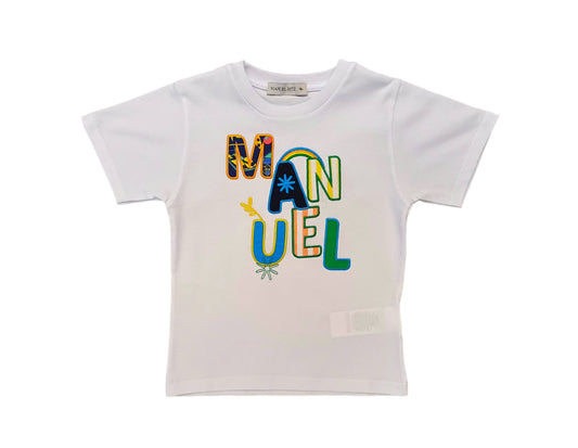 MANUEL RITZ White Cotton Boy T-Shirt