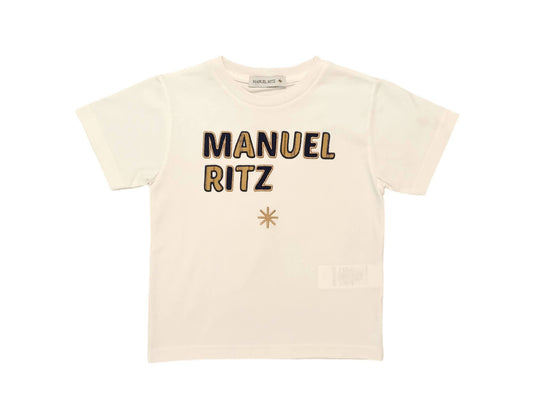 MANUEL RITZ Chalk Color Boy T-Shirt