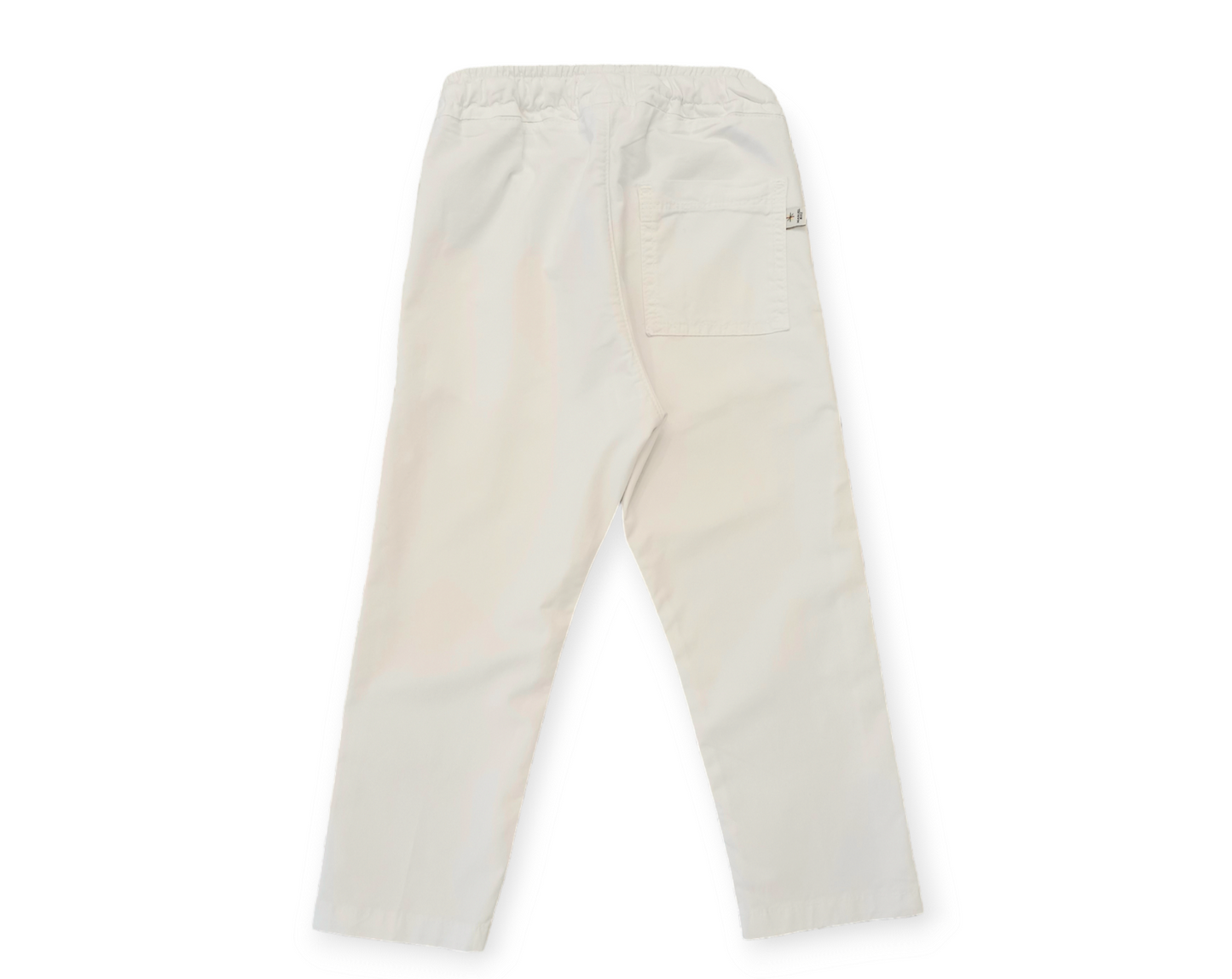 MANUEL RITZ Pantalone Boy Elasticato Bianco