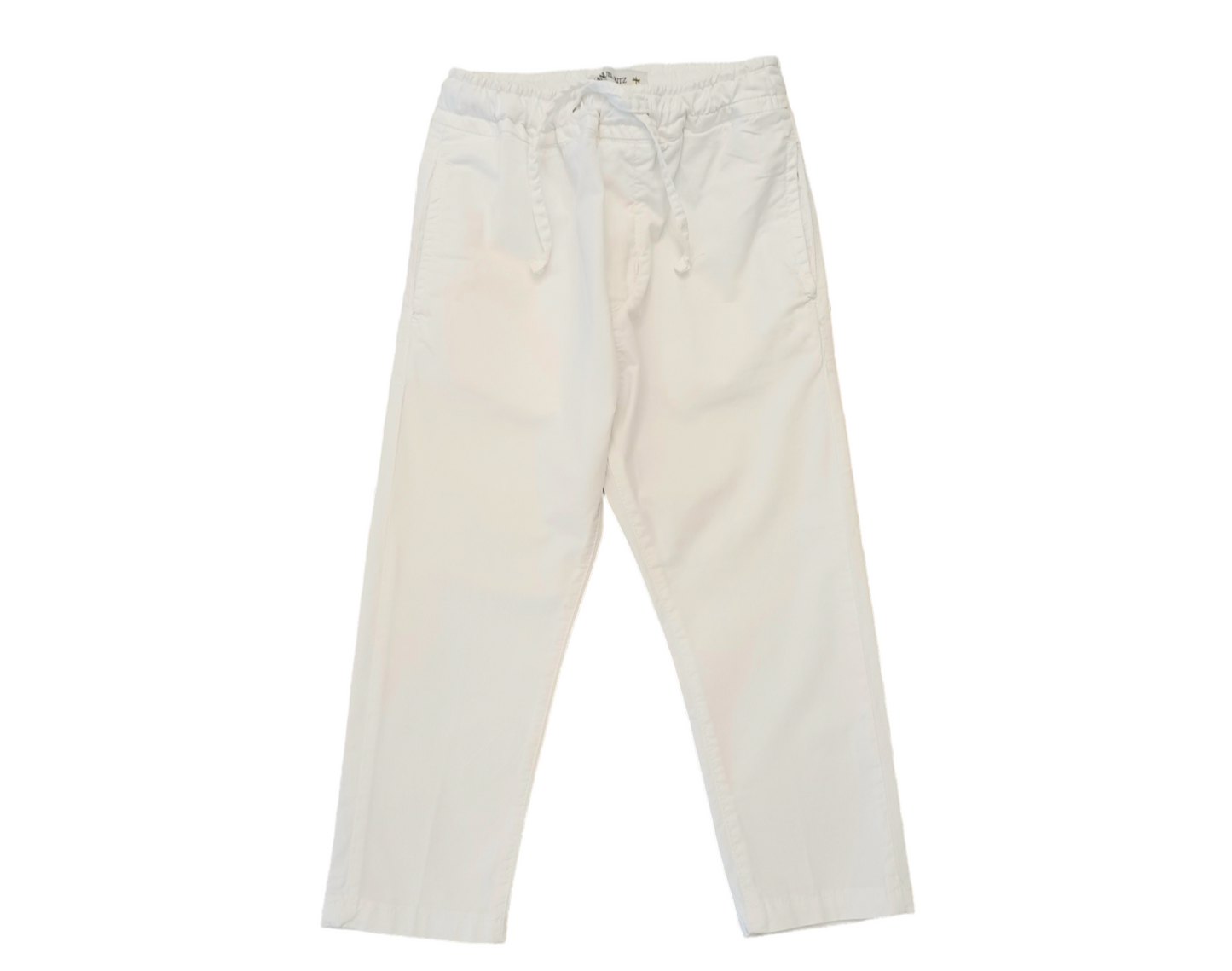 MANUEL RITZ White Stretch Boy Trousers