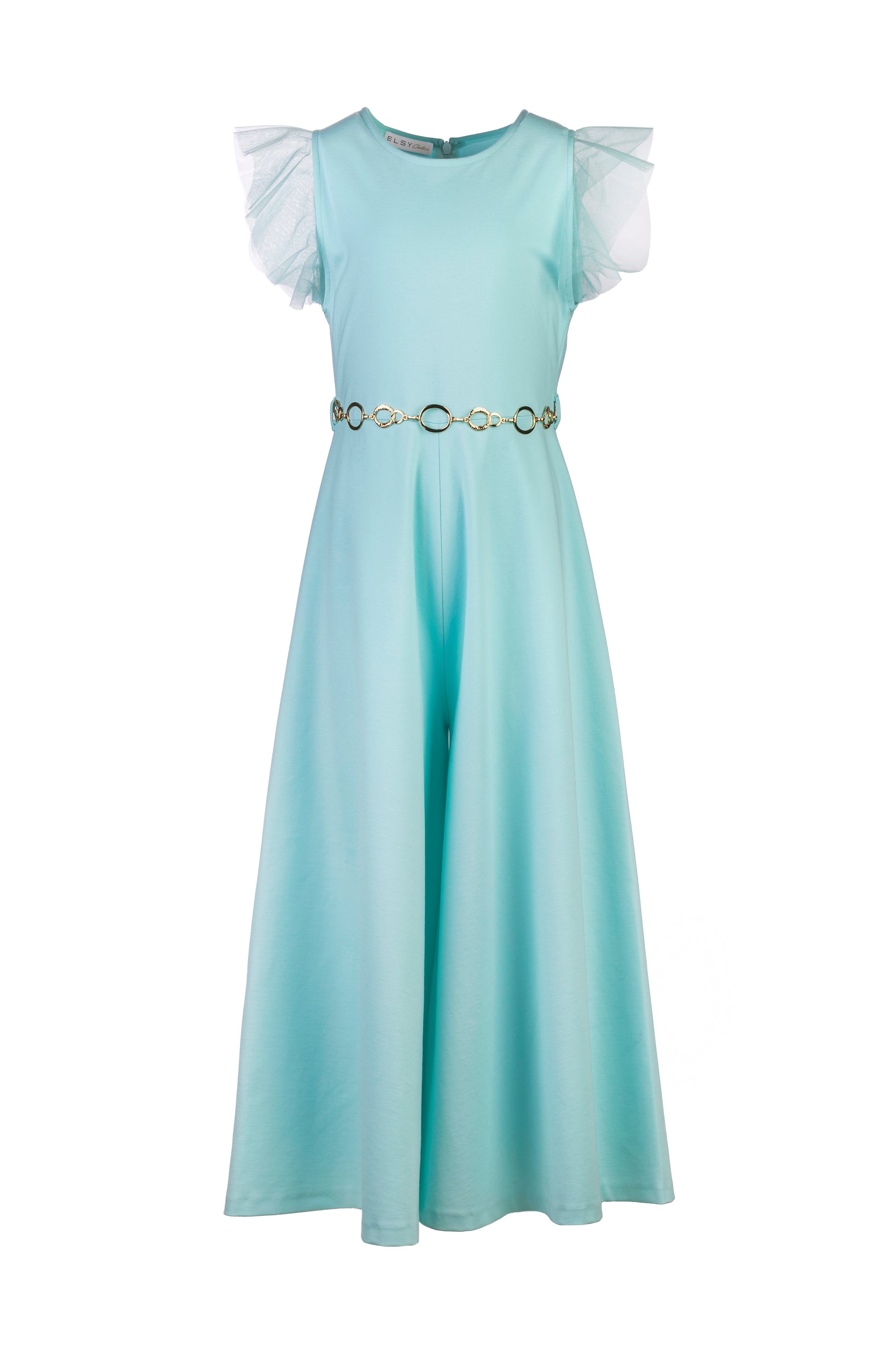 ELSY Couture Tuta Tiffany con Cinturino Oro – Scaglione Kids