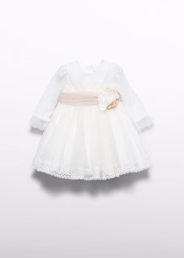 ABEL & LULA Vestito Cerimonia Tulle Panna-Beige Autunno-Inverno