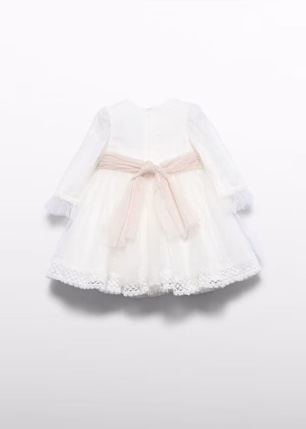 ABEL & LULA Vestito Cerimonia Tulle Panna-Beige Autunno-Inverno
