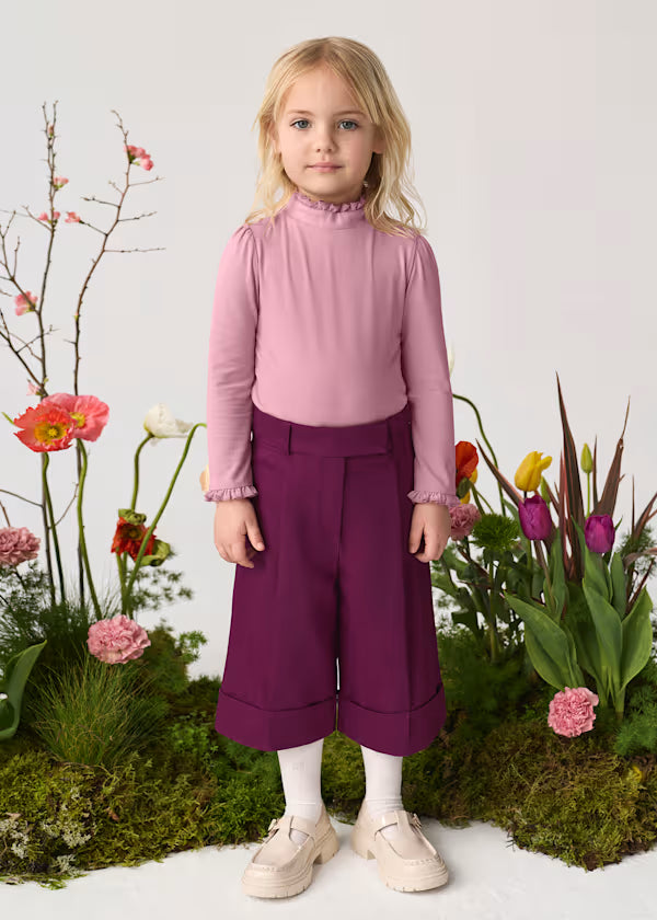 ABEL & LULA Bermuda Midì Prugna Autunno-Inverno