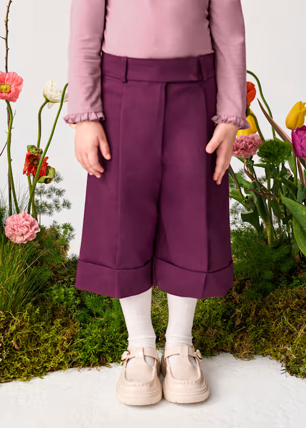 ABEL & LULA Bermuda Midì Prugna Autunno-Inverno
