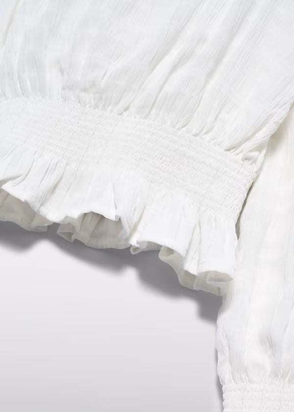 ABEL & LULA Blusa Chiffon Crema Autunno-Inverno