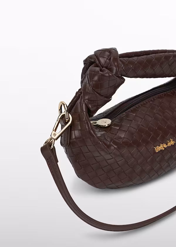 ABEL & LULA Borsa Ecopelle Intrecciata Tartufo Autunno-Inverno