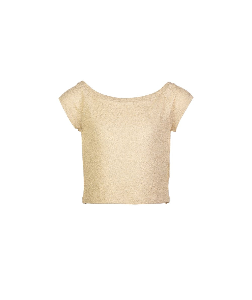 ELSY Couture Gold Cropped Top