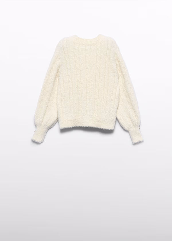 ABEL & LULA Maglia Trecce Panna Autunno-Inverno