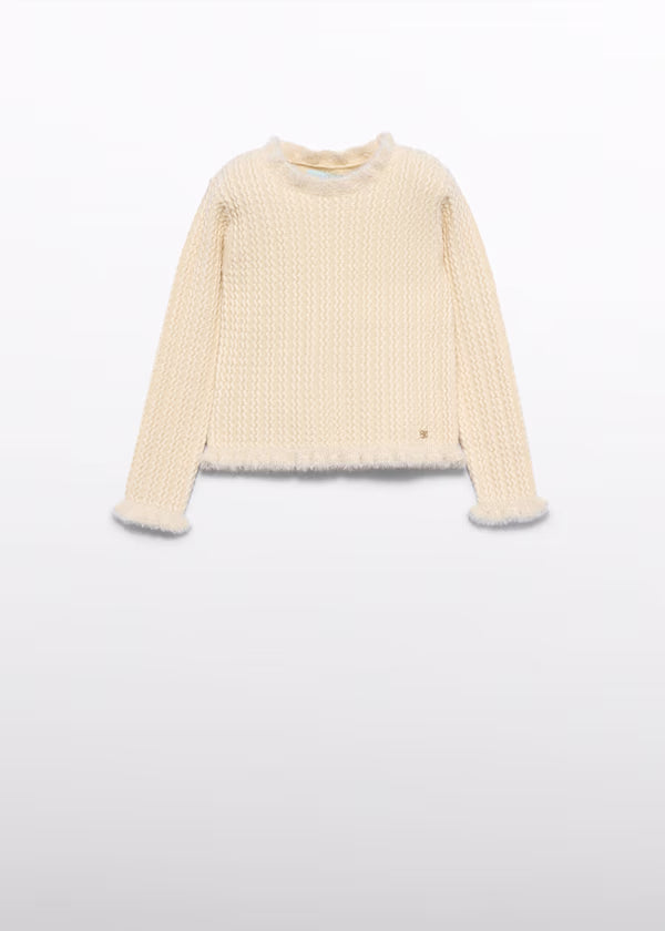 ABEL & LULA Maglia Girl Tricot Avorio Autunno-Inverno