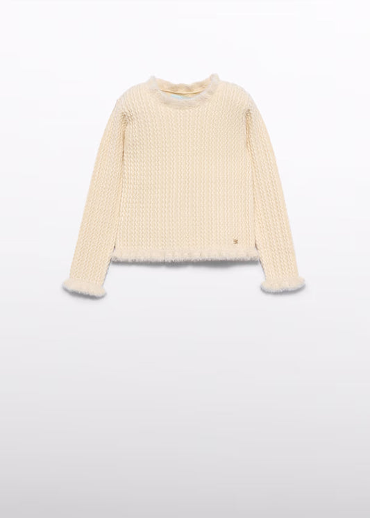 ABEL & LULA Maglia Girl Tricot Avorio Autunno-Inverno