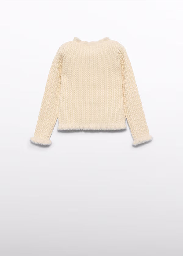 ABEL & LULA Maglia Girl Tricot Avorio Autunno-Inverno