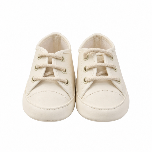 COLORICHIARI Sneakers Baby Pelle Crema Chiaro Autunno-Inverno