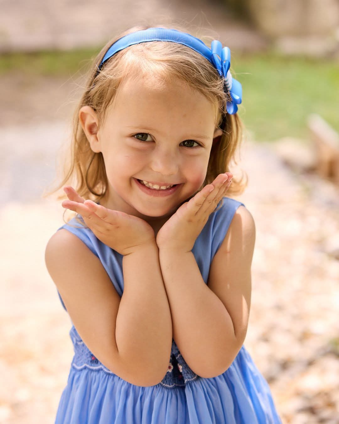 MALVI & CO. Vestito in Voile con Smock Fiordaliso