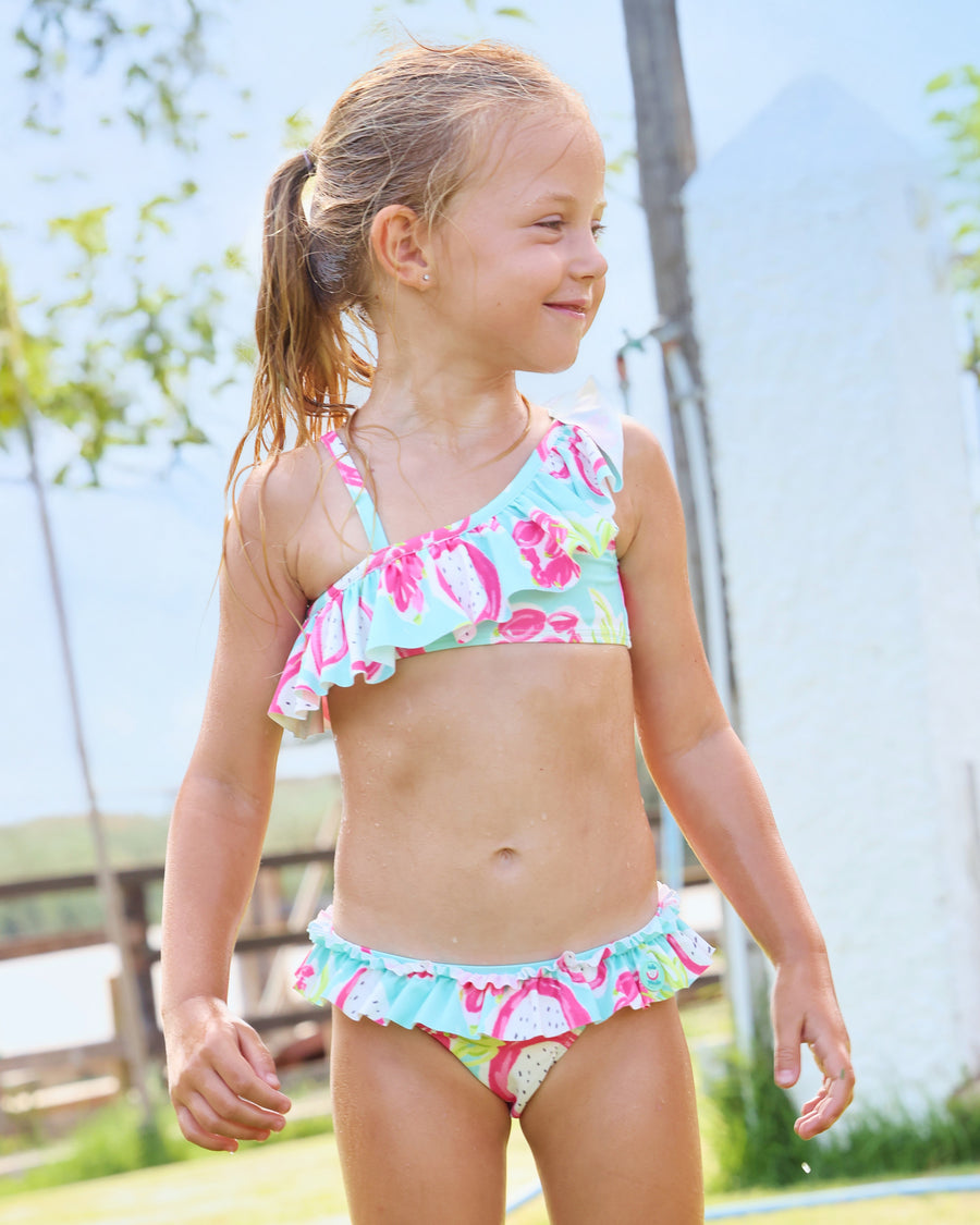 TUTTO PICCOLO Costume Bikini Fantasia Pitaya Acqua Marina-Fucsia Primavera-Estate