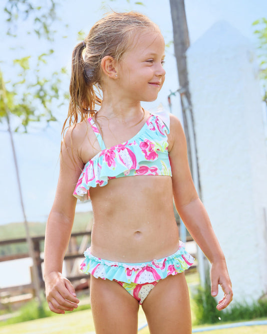 TUTTO PICCOLO Costume Bikini Fantasia Pitaya Acqua Marina-Fucsia Primavera-Estate