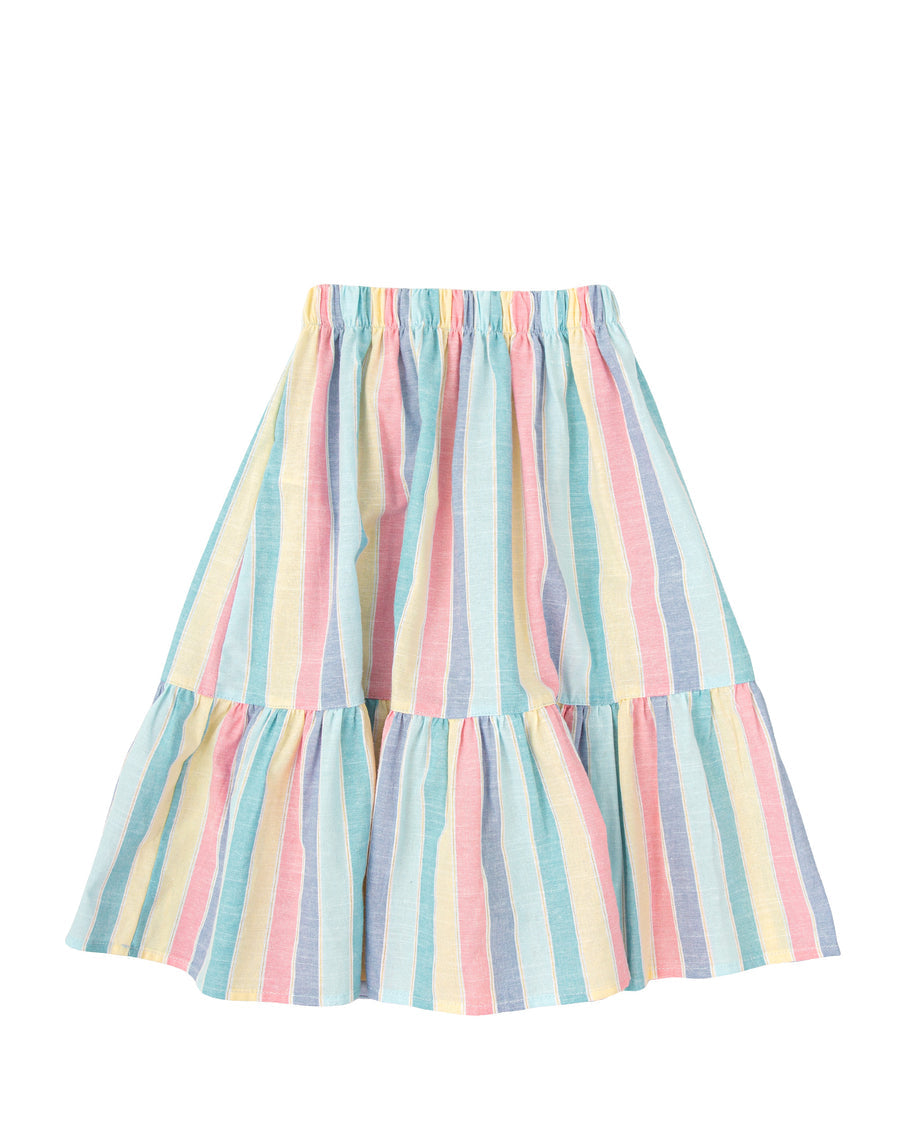 TUTTO PICCOLO Completo 2 Pezzi Top+Gonna Multicolore Primavera-Estate