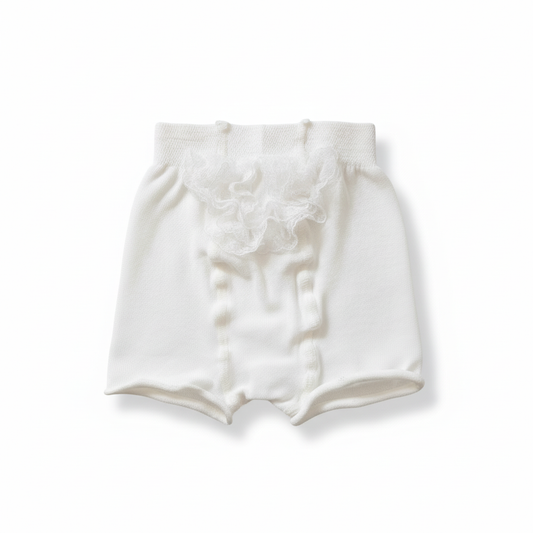 STORY LORIS Culotte Cotone con Pizzo Bianco Primavera-Estate