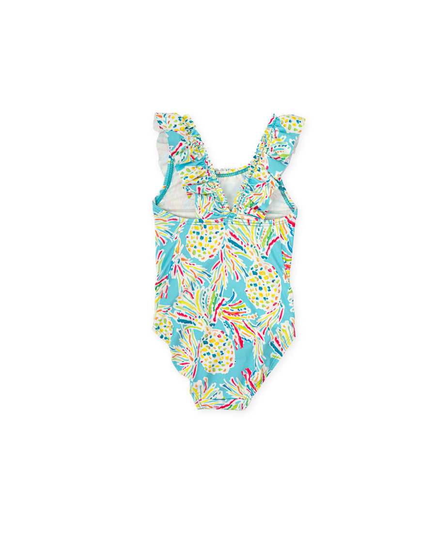 TUTTO PICCOLO Costume Intero Fantasia Ananas Acquamarina Primavera-Estate