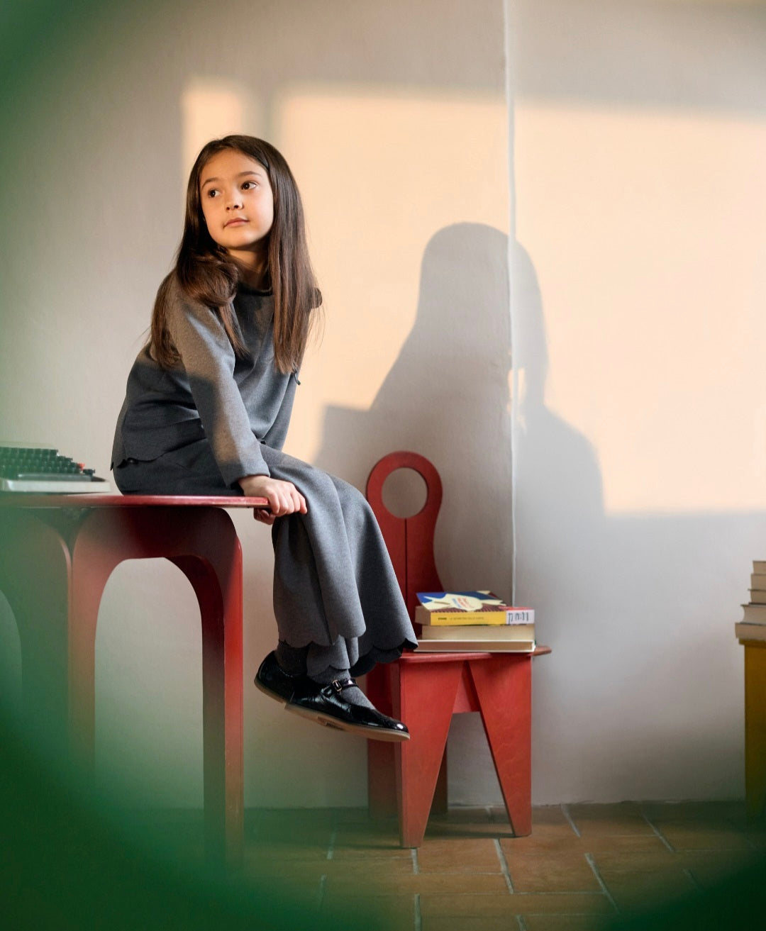 MALVI & CO. Completo 2 pezzi Tuta Grigio Scuro Autunno-Inverno