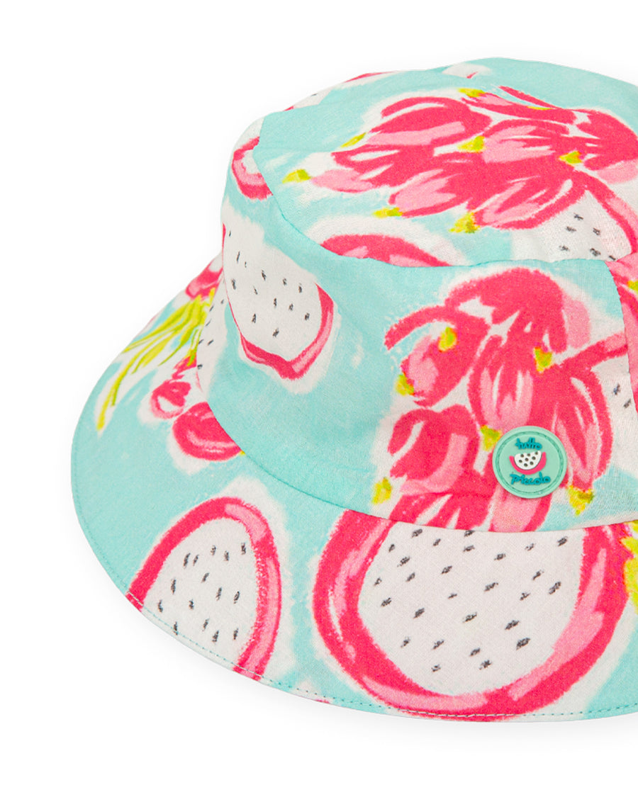 TUTTO PICCOLO Cappellino Fantasia Pitaya Acqua Marina-Fucsia Primavera-Estate