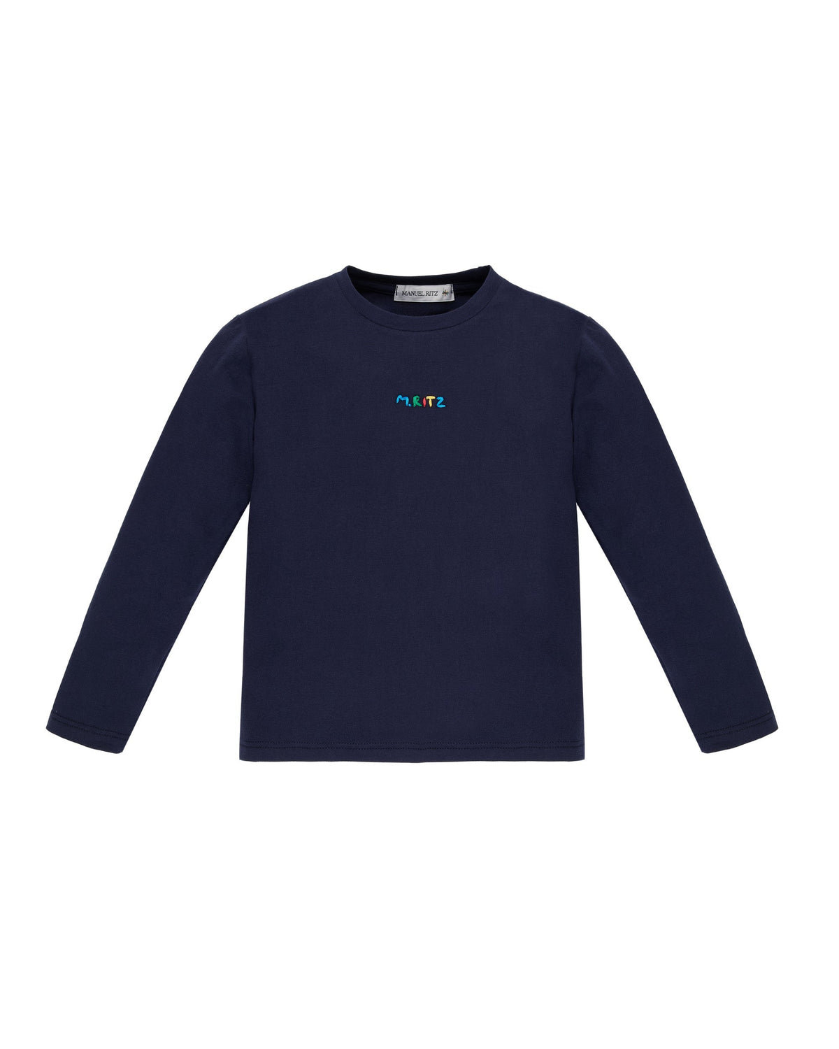 MANUEL RITZ T-Shirt M/L Baby Blu Autunno-Inverno