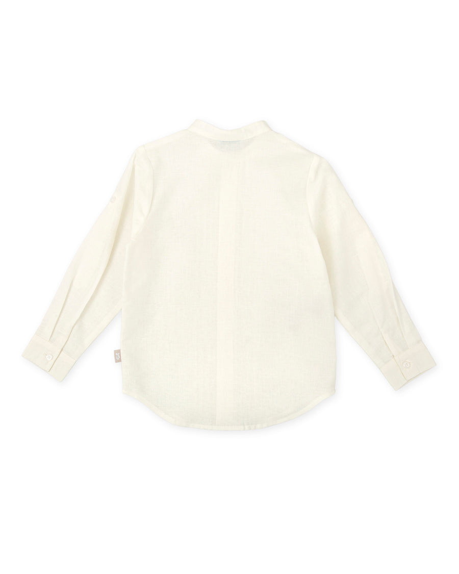TUTTO PICCOLO Completo 3 Pezzi Cerimonia Gilet+Camicia+Bermuda Panna-Sabbia Primavera-Estate