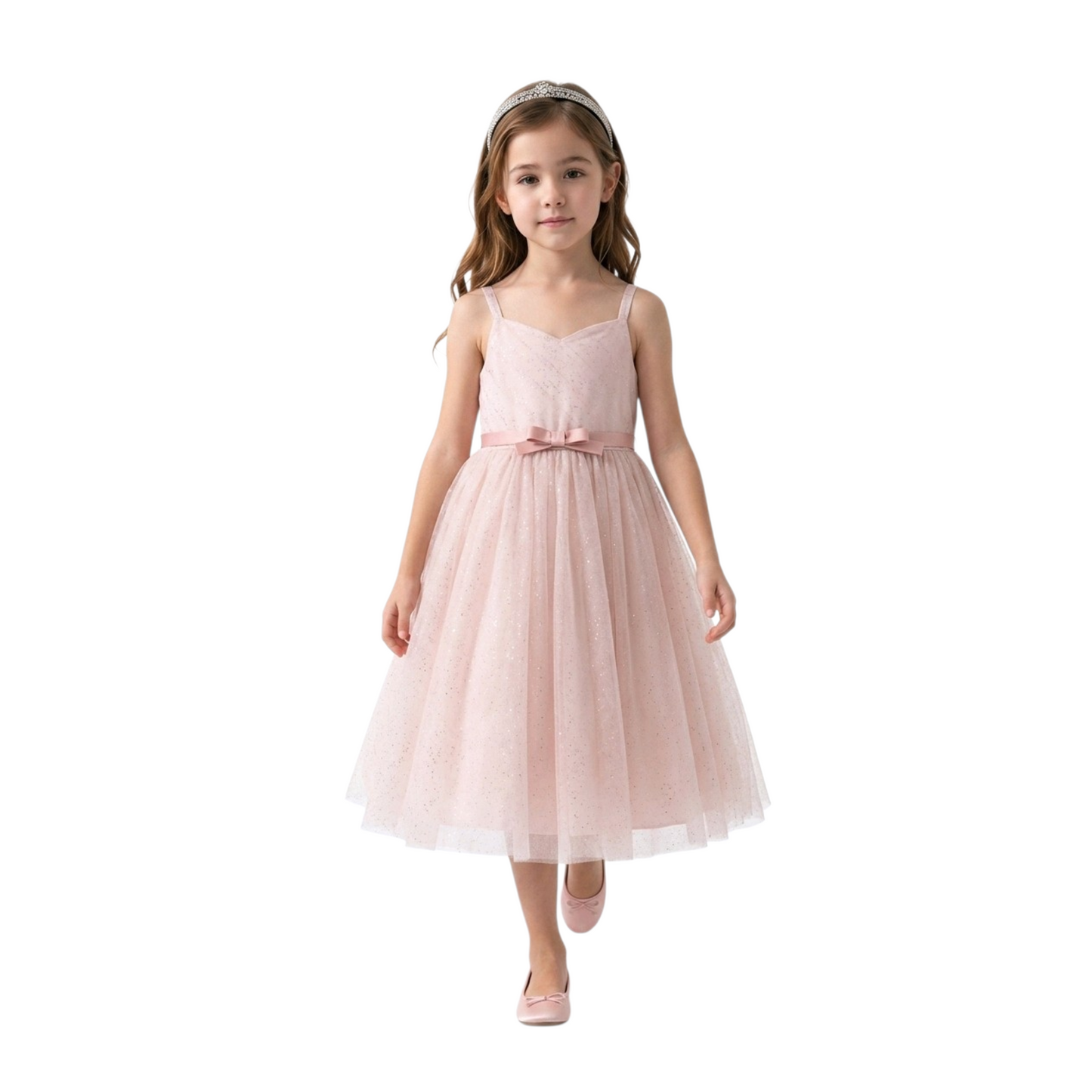 COLORICHIARI Abito Cerimonia Tulle Rosa Corallo Primavera-Estate