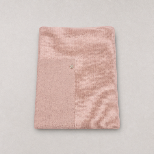 PAZ RODRIGUEZ Coperta Lana Merino Extrafine Rosa Autunno-Inverno