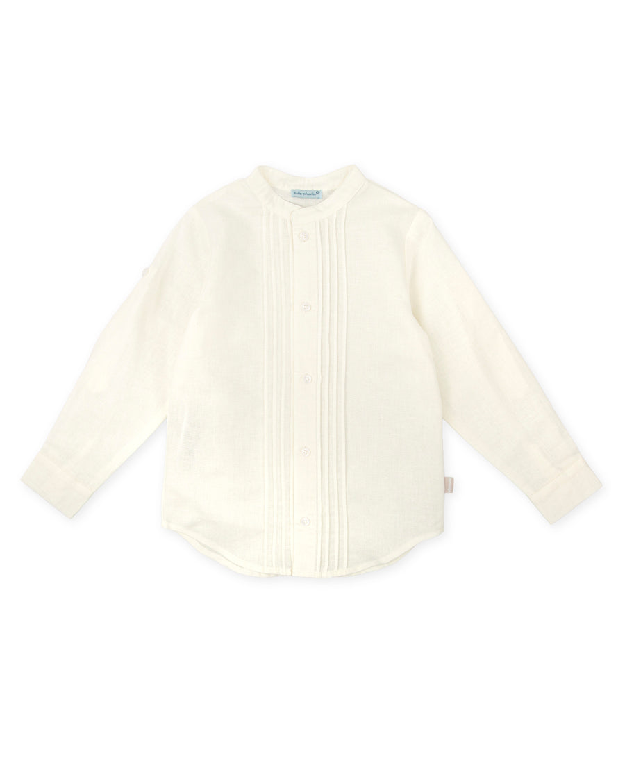 TUTTO PICCOLO Completo 3 Pezzi Cerimonia Gilet+Camicia+Bermuda Panna-Sabbia Primavera-Estate