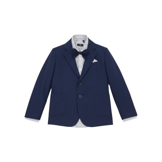 MANUELL & FRANK Completo Cerimonia Boy 5 Pezzi Blu Royal Primavera-Estate