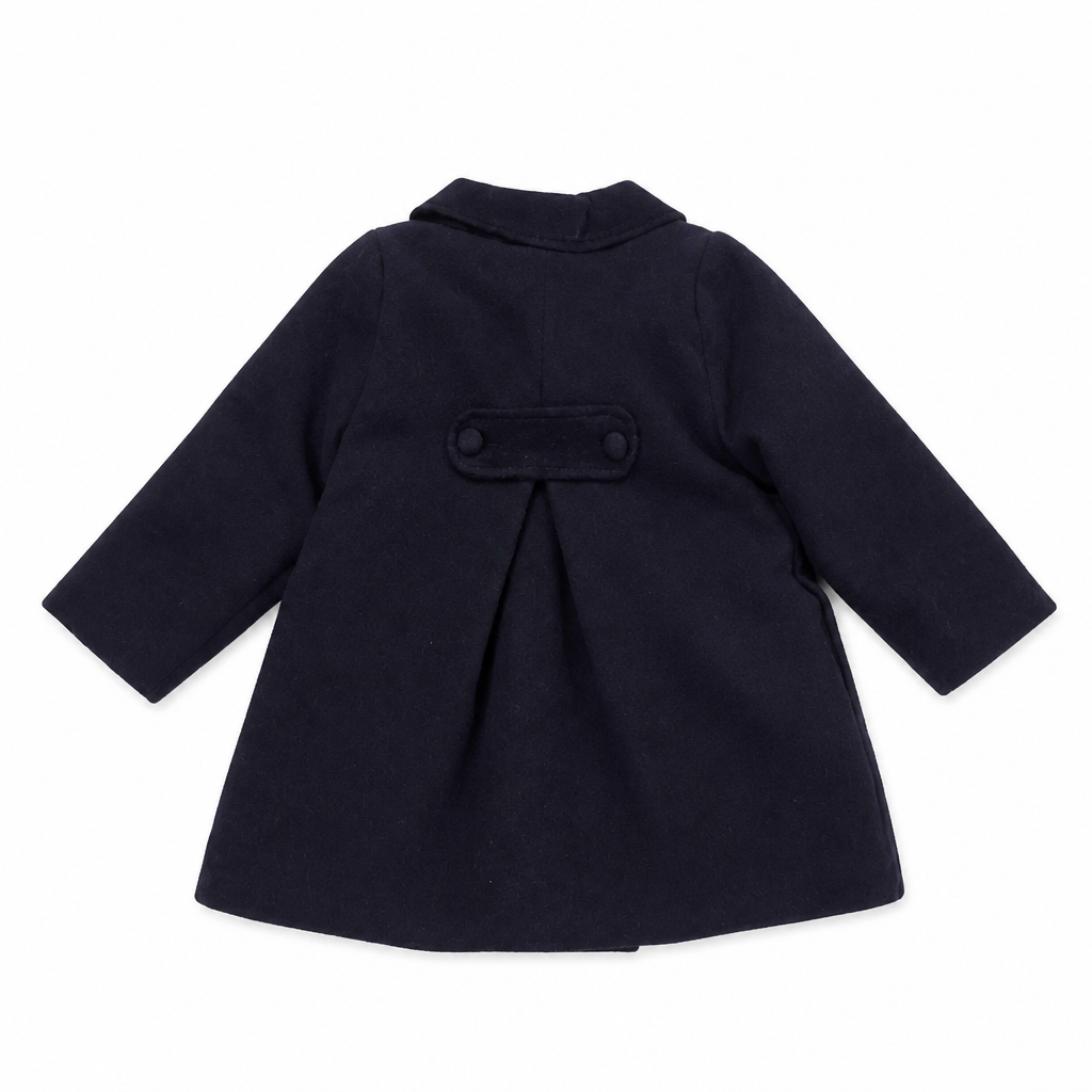 PAZ RODRIGUEZ Cappotto Redingote Doppiopetto in Tessuto Blu Navy Autunno-Inverno