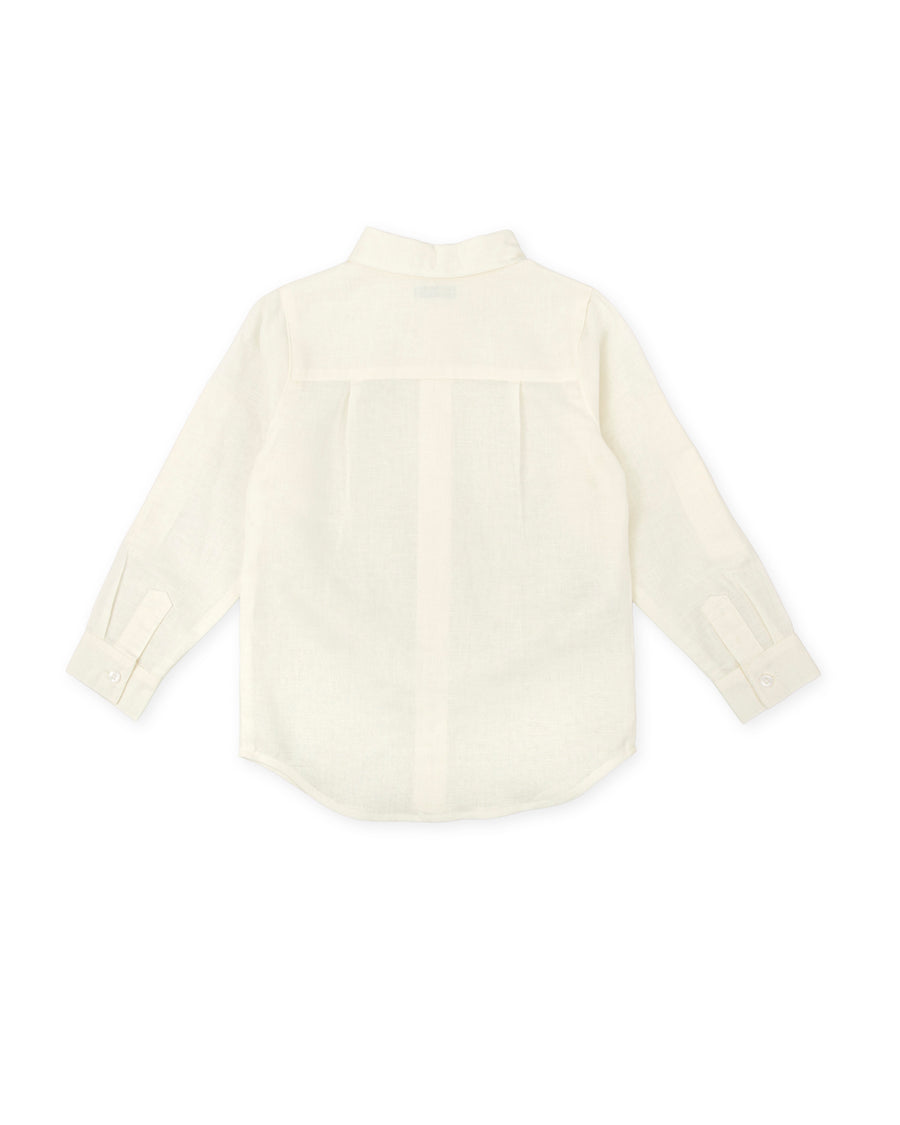 TUTTO PICCOLO Completo Cerimonia 4 Pezzi Giacca+Camicia+Papillon+Pantalone Panna-Sabbia Primavera-Estate