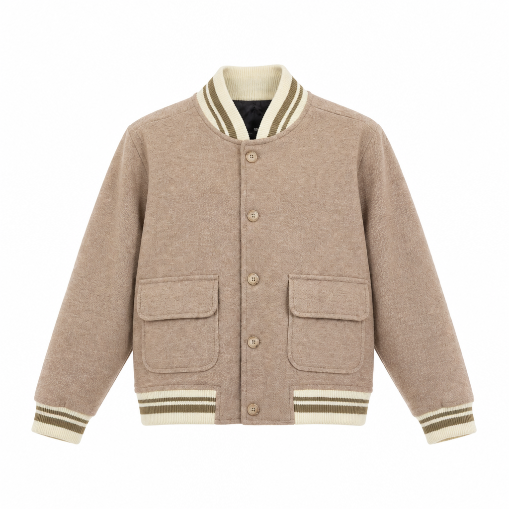 MANUELL & FRANK Giubbino Bomber Boy Beige Autunno-Inverno