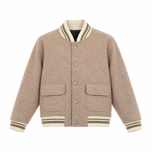 MANUELL & FRANK Giubbino Bomber Boy Beige Autunno-Inverno
