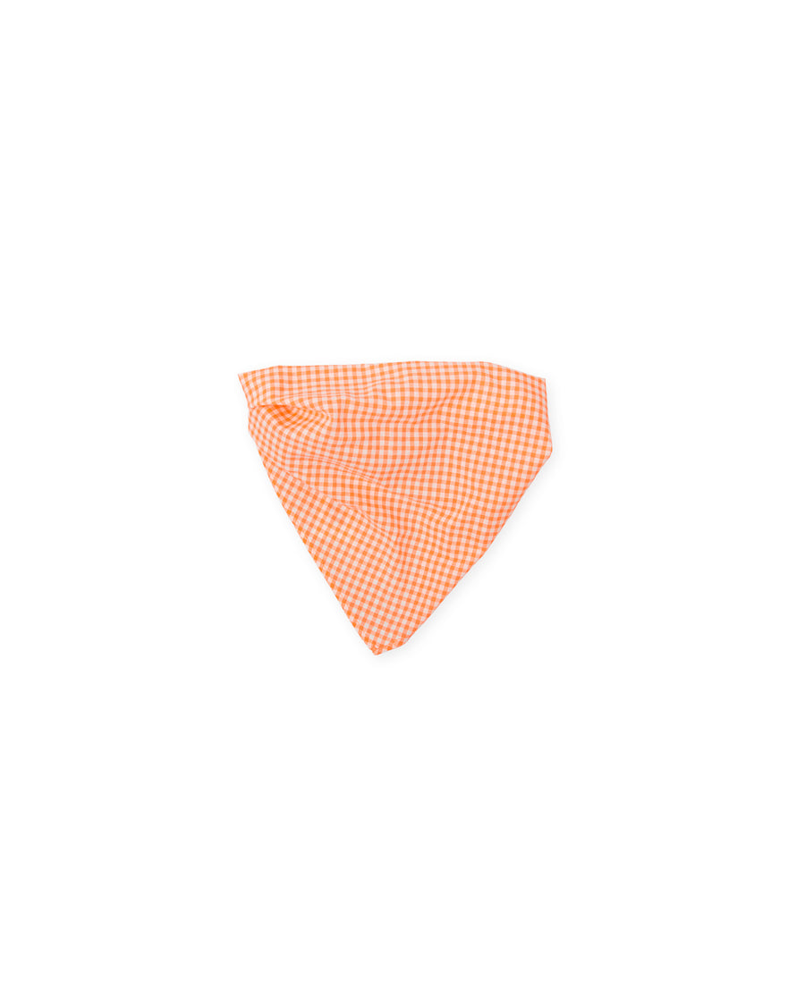 TUTTO PICCOLO Bandana Fantasia Vichy Arancio-Bianco Primavera-Estate