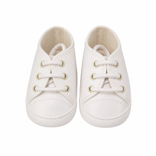 COLORICHIARI Sneakers Baby Pelle Bianco Latte Autunno-Inverno