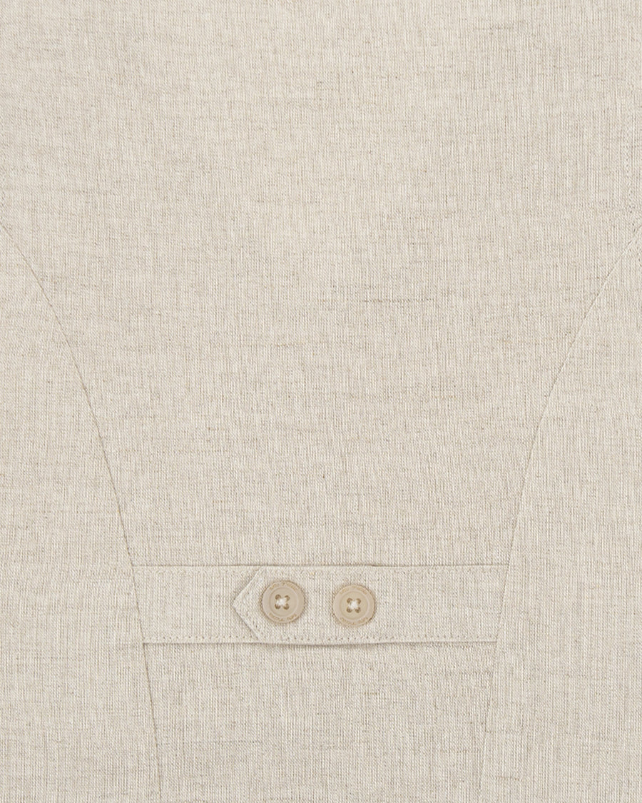 TUTTO PICCOLO Completo 3 Pezzi Cerimonia Gilet+Camicia+Bermuda Panna-Sabbia Primavera-Estate