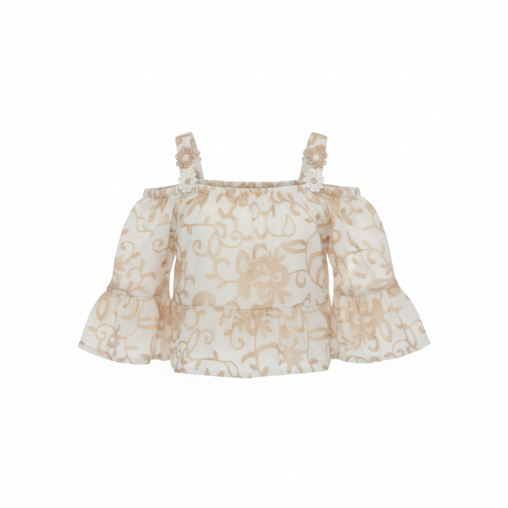 ELSY Baby Top Fantasia Panna-Beige Primavera-Estate