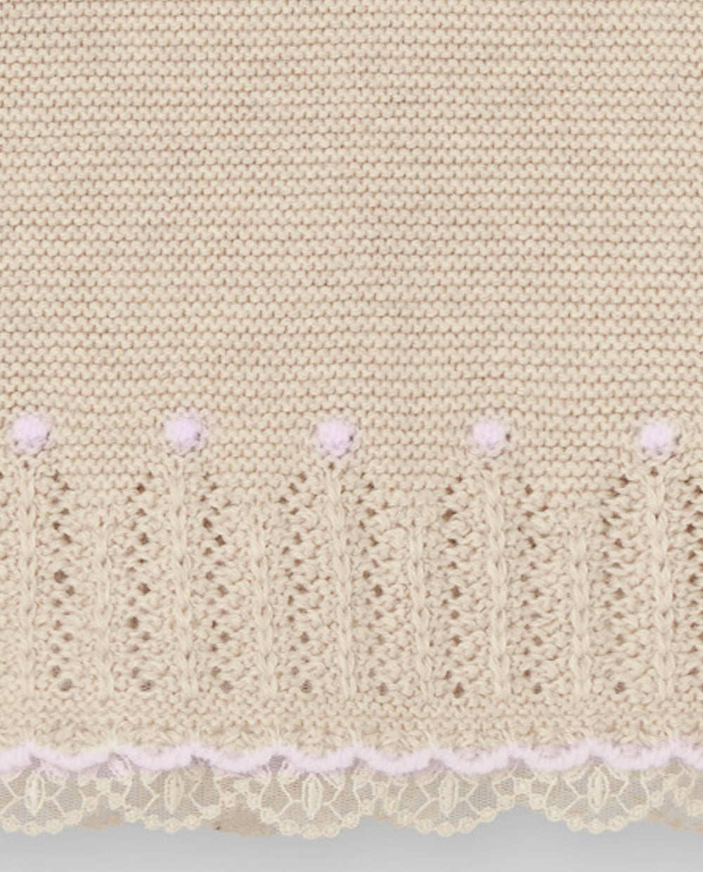 PAZ RODRIGUEZ Tutina 2 pezzi con Cuffia Cotone-Cashmere Avena-Rosa Autunno-Inverno