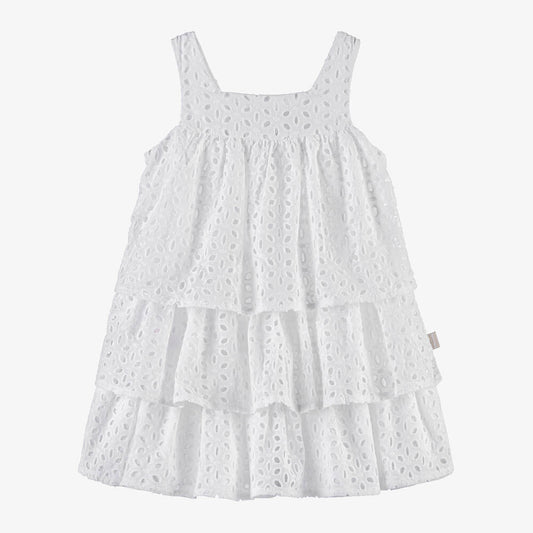 ALL SMALL White Sangallo Lace Dress