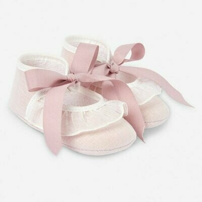 PAZ RODRIGUEZ Antique pink baby shoe