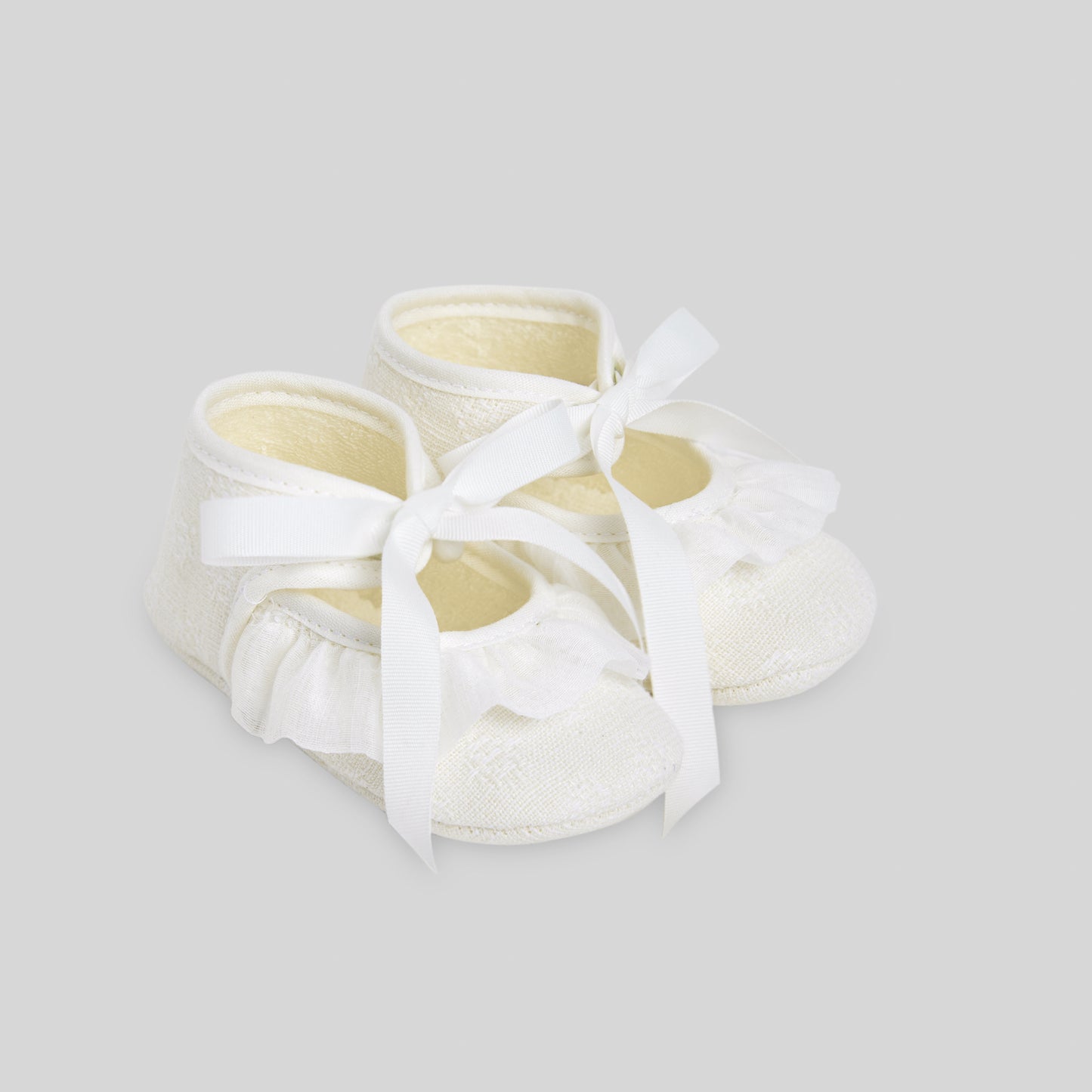 PAZ RODRIGUEZ Baby Girl Baptism Shoe Cream