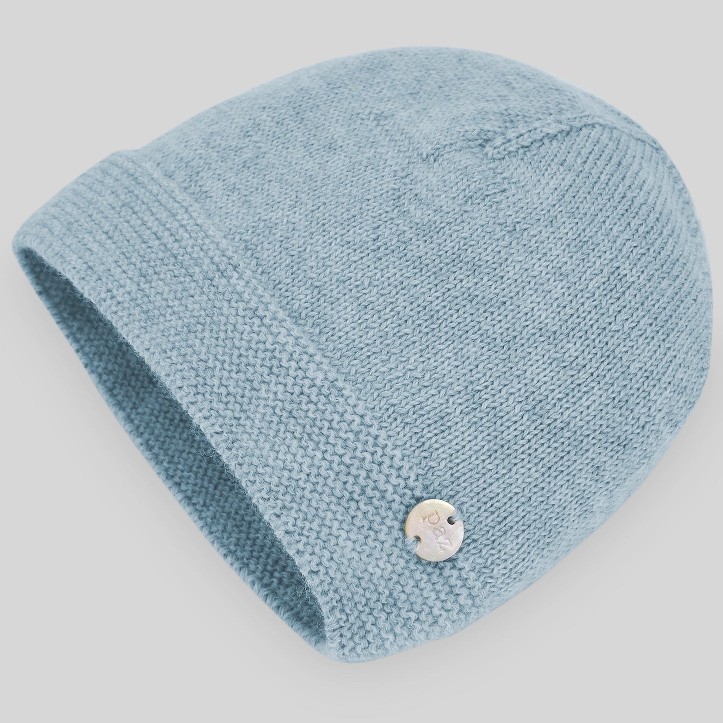 PAZ RODRIGUEZ Cappello in lana merino extrafine azzurro polvere